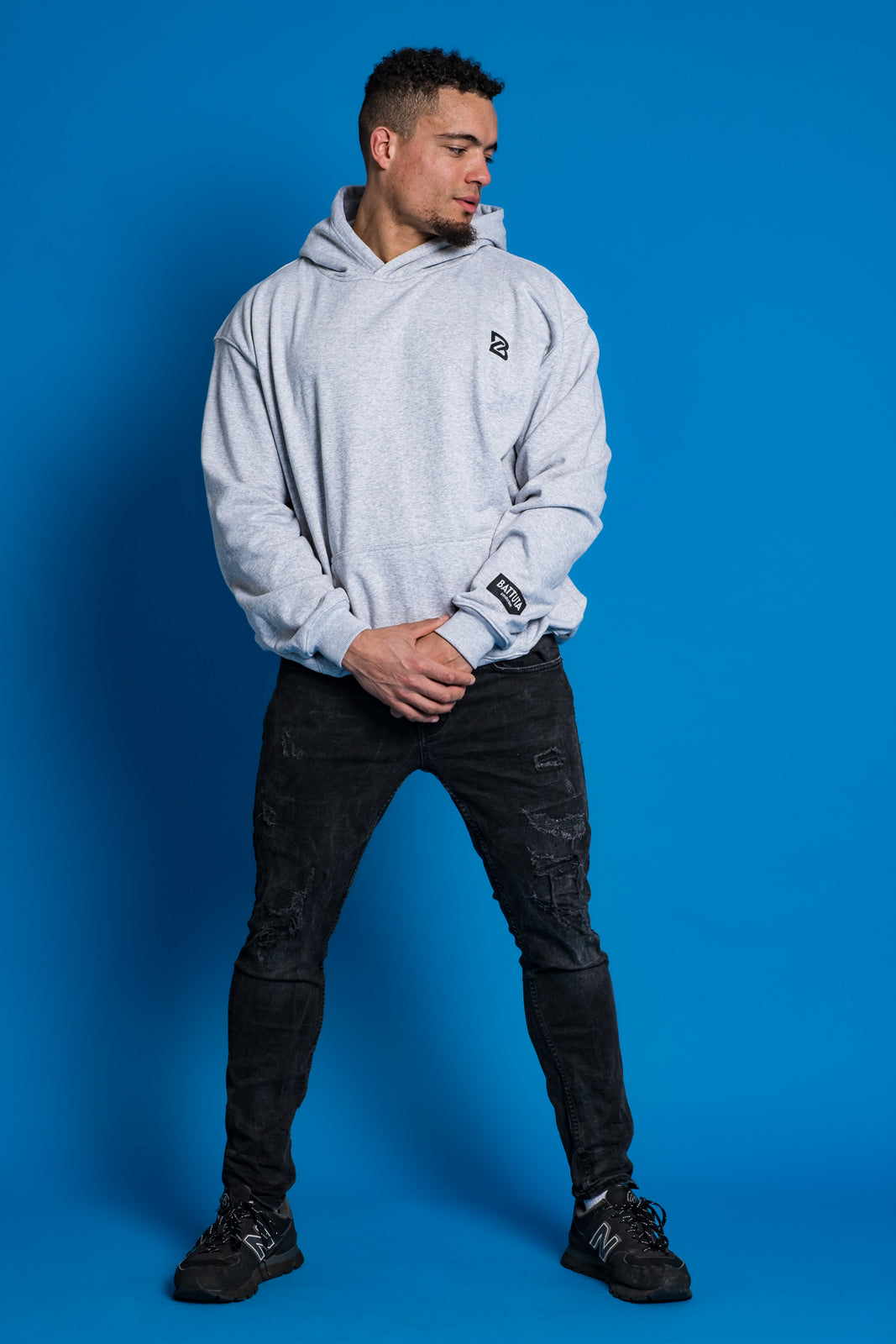 New Collection
BATTUTA HOODIE GREY