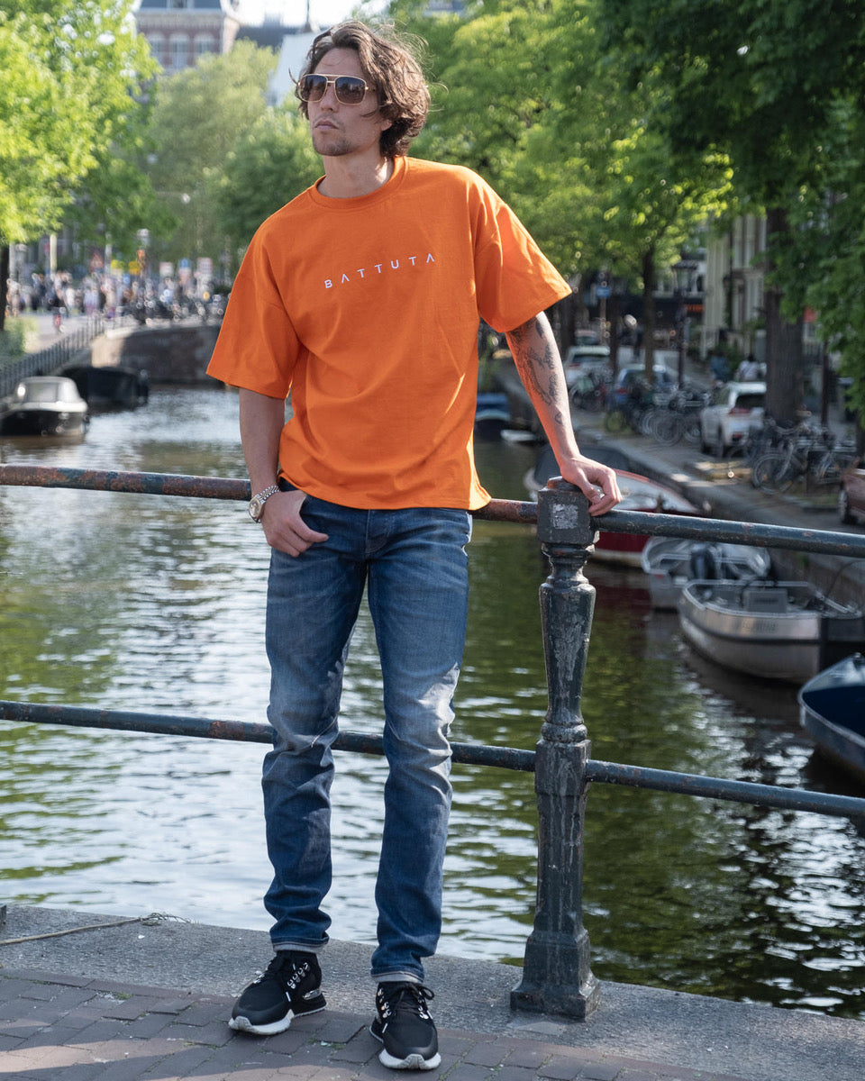 OVERSIZED LUXERY TEE ORANGE