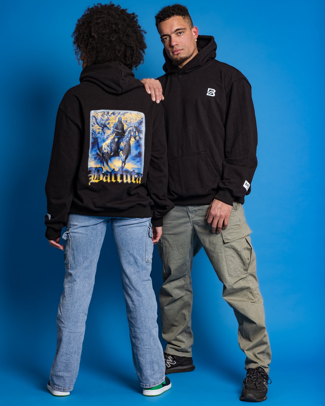 New Collection BATTUTA HOODIE BLACK