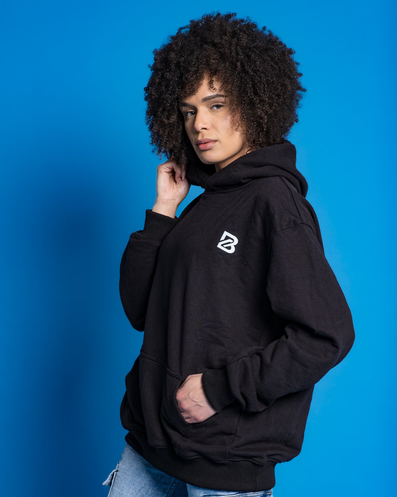 New Collection BATTUTA HOODIE BLACK