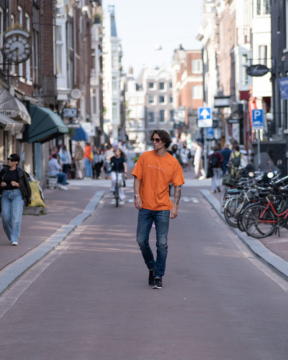 OVERSIZED LUXERY TEE ORANGE