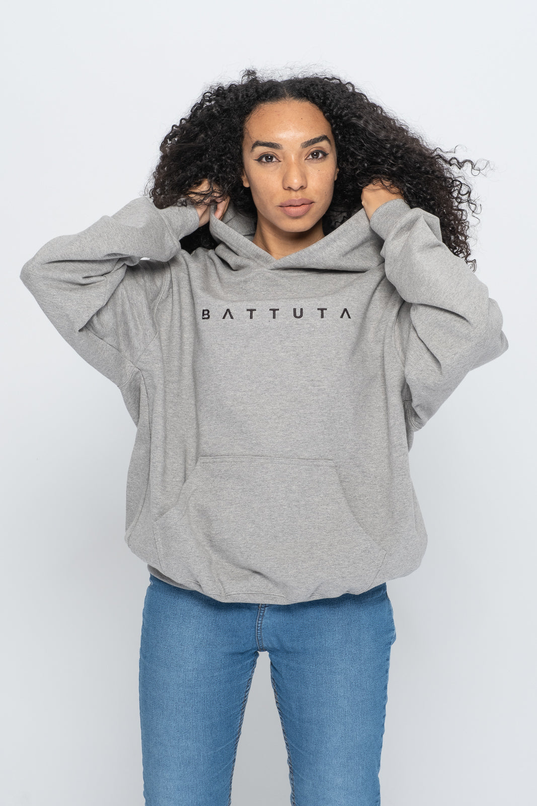 BATTUTA HOODIE GREY