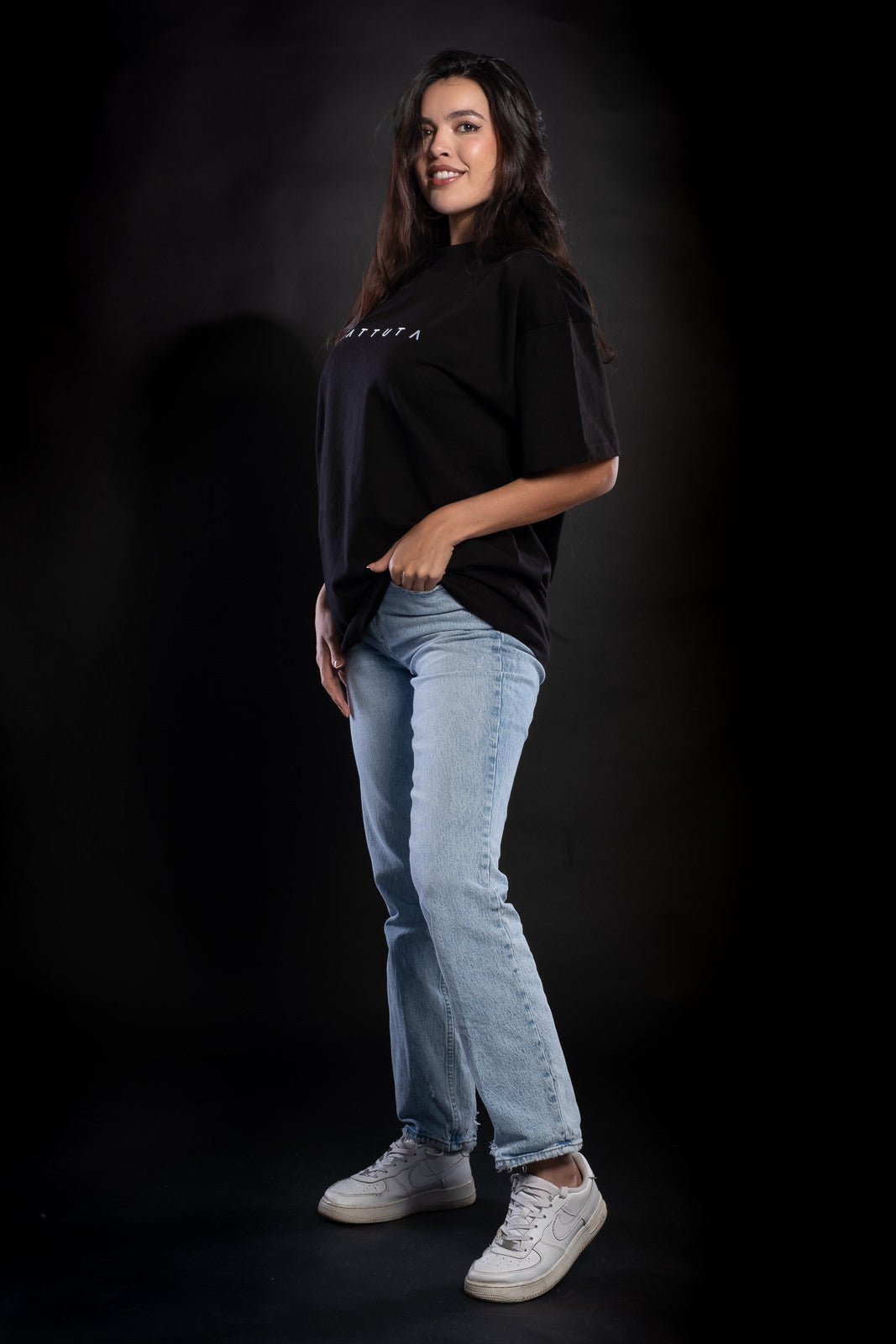 OVERSIZED LUXERY TEE BLACK