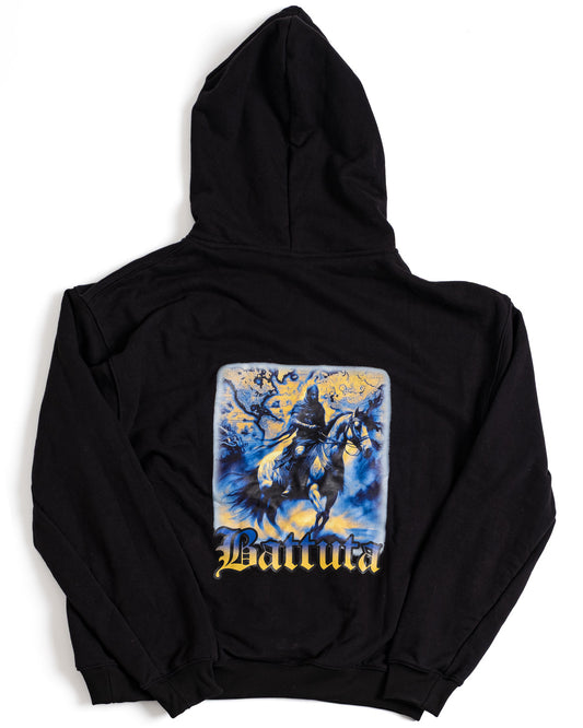 New Collection BATTUTA HOODIE BLACK