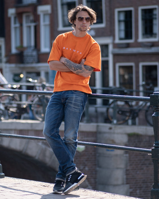 OVERSIZED LUXERY TEE ORANGE