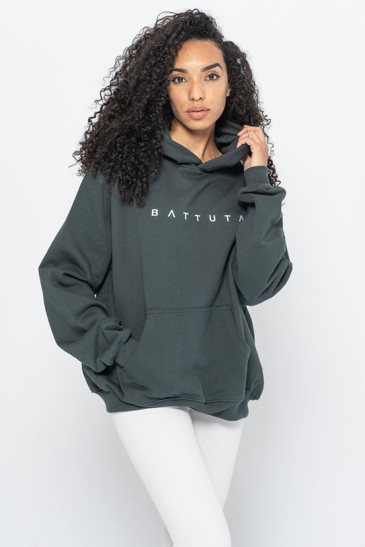 BATTUTA GREEN HOODIE